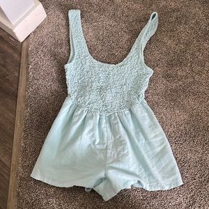 Free People Light Blue Romper